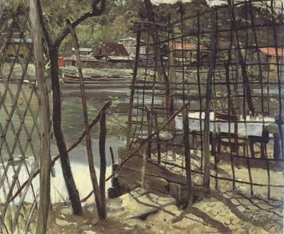 Eilif Peterssen Bas Meudon Landscape (nn02) oil painting picture